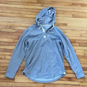 Bylt drop cut hooded henley sweater